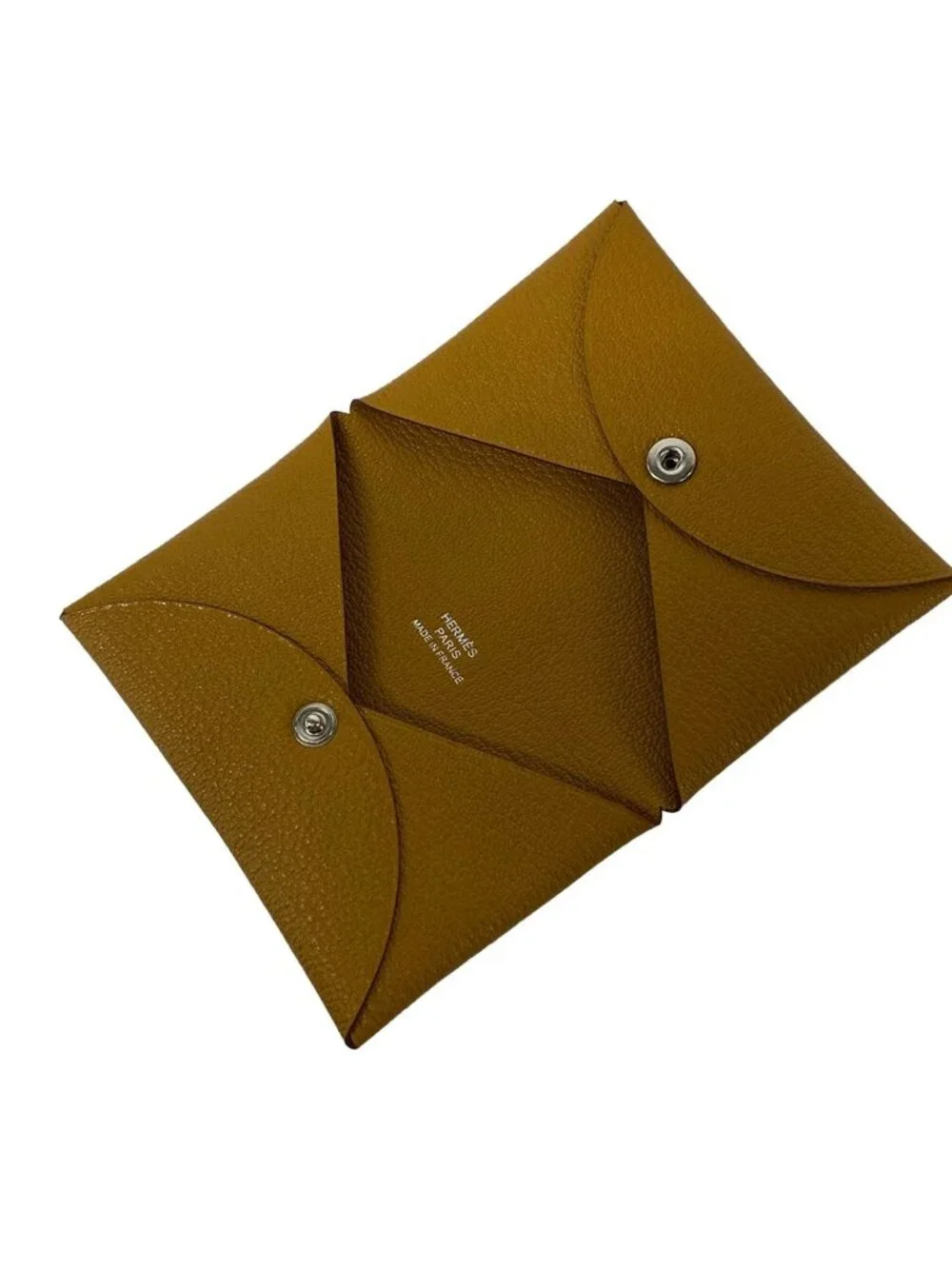 Hermes Coin Case Calvi Caramel - Picture 3 of 6